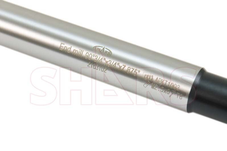 Shars 3/4" 3FL 90° Indexable End Mill W/Cert +5pc APKT Insert P[