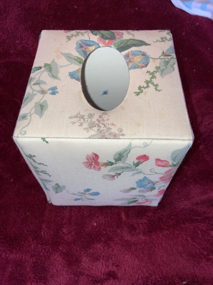 Vintage Fabric tissue box holder