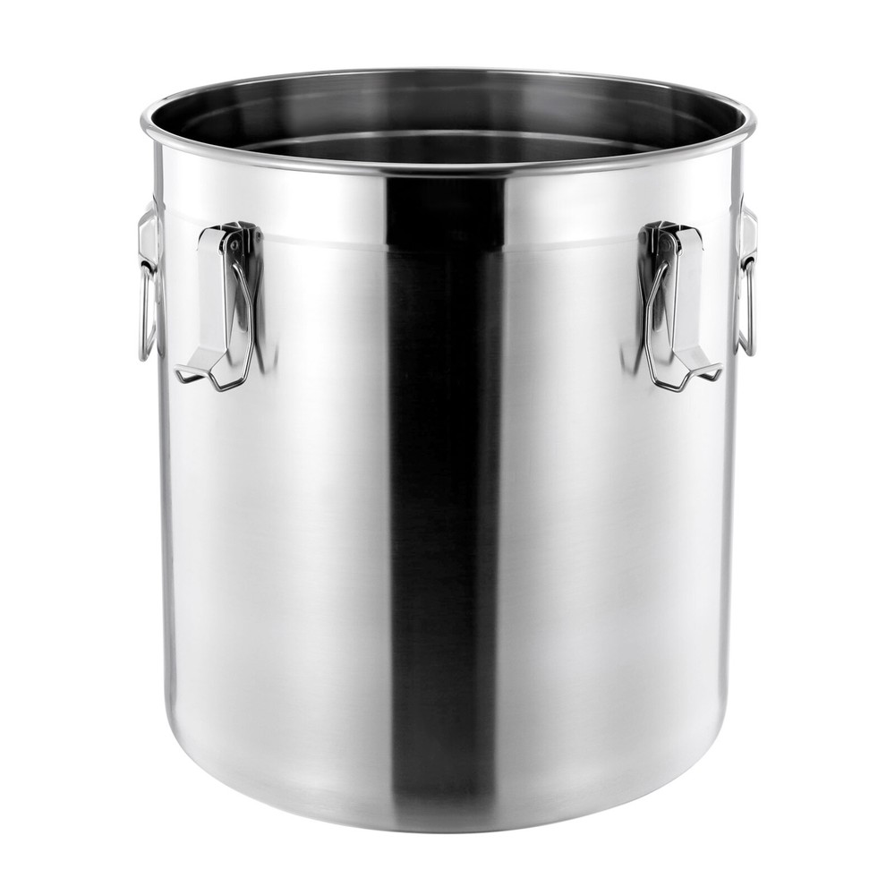 48L Stainless Steel Container Rice Cereal Grain Container Cylinder Storage Box