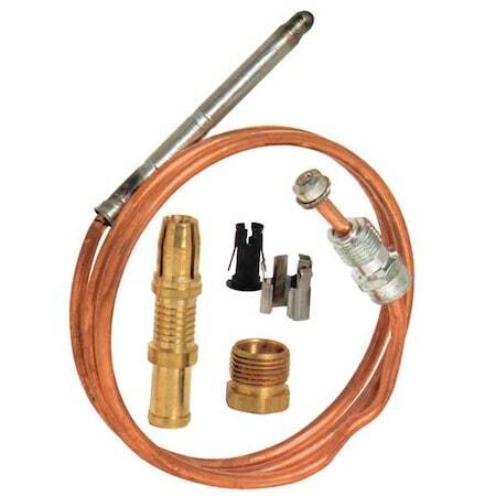 Robertshaw 1980-018 Thermocouple, Lp/Ng, 18 To 30 Mv, 18 In L., Snap-Fit,