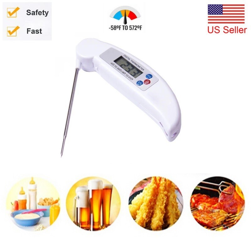 Digital Instant Read Meat Thermometer for Grill & Kitchen | 4.5" Probe