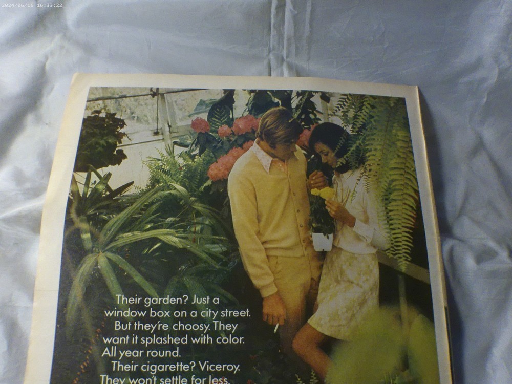1971 Viceroy Cigarettes Print Ad 10" x 13"