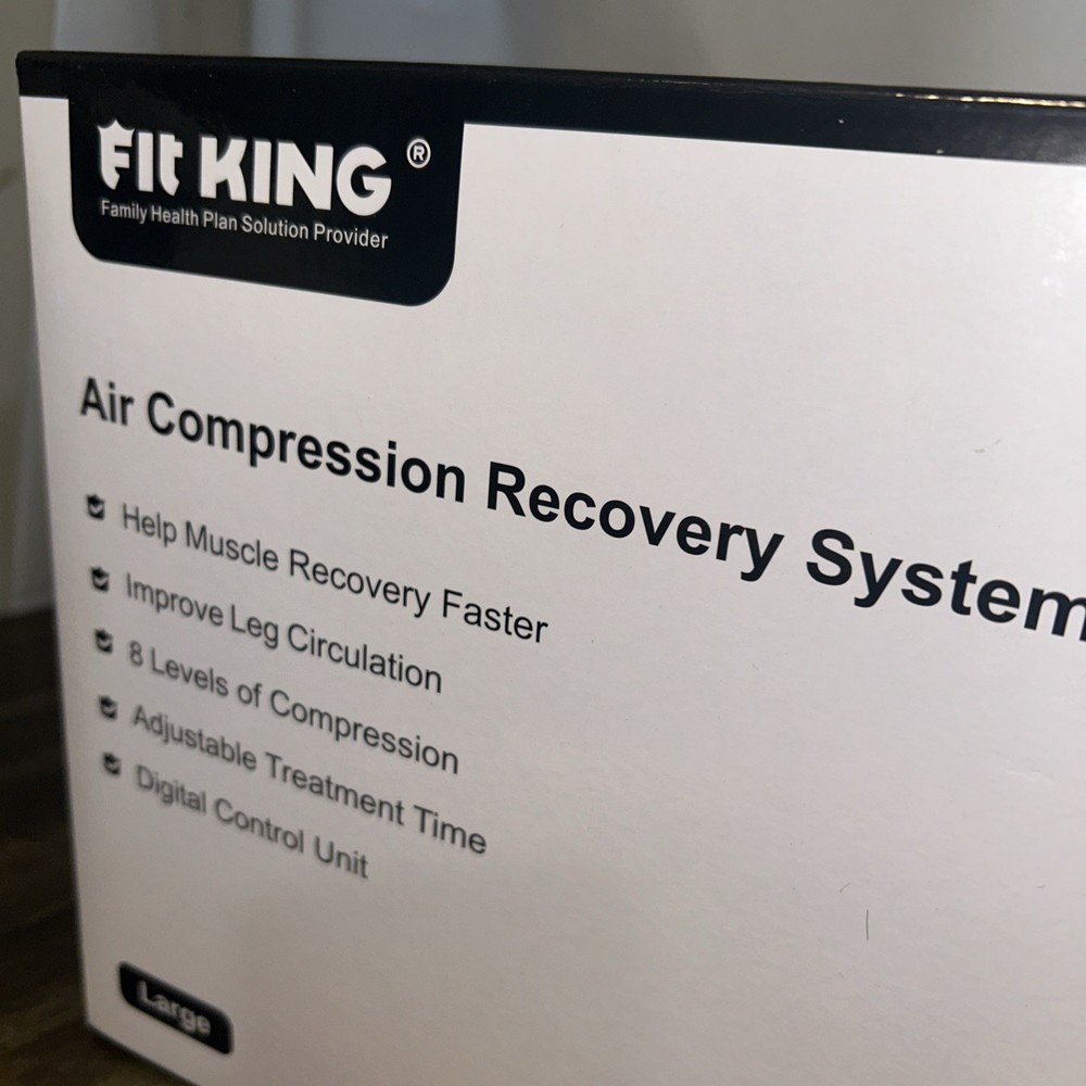 FIT KING Air Compression Recovery System, Sequential Massage Boots (Medium)