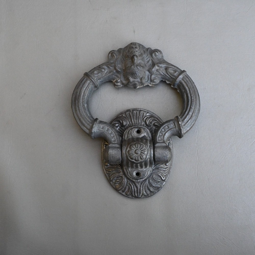 Vintage Victorian Style large heavy cast Iron door gate handle pull knocker