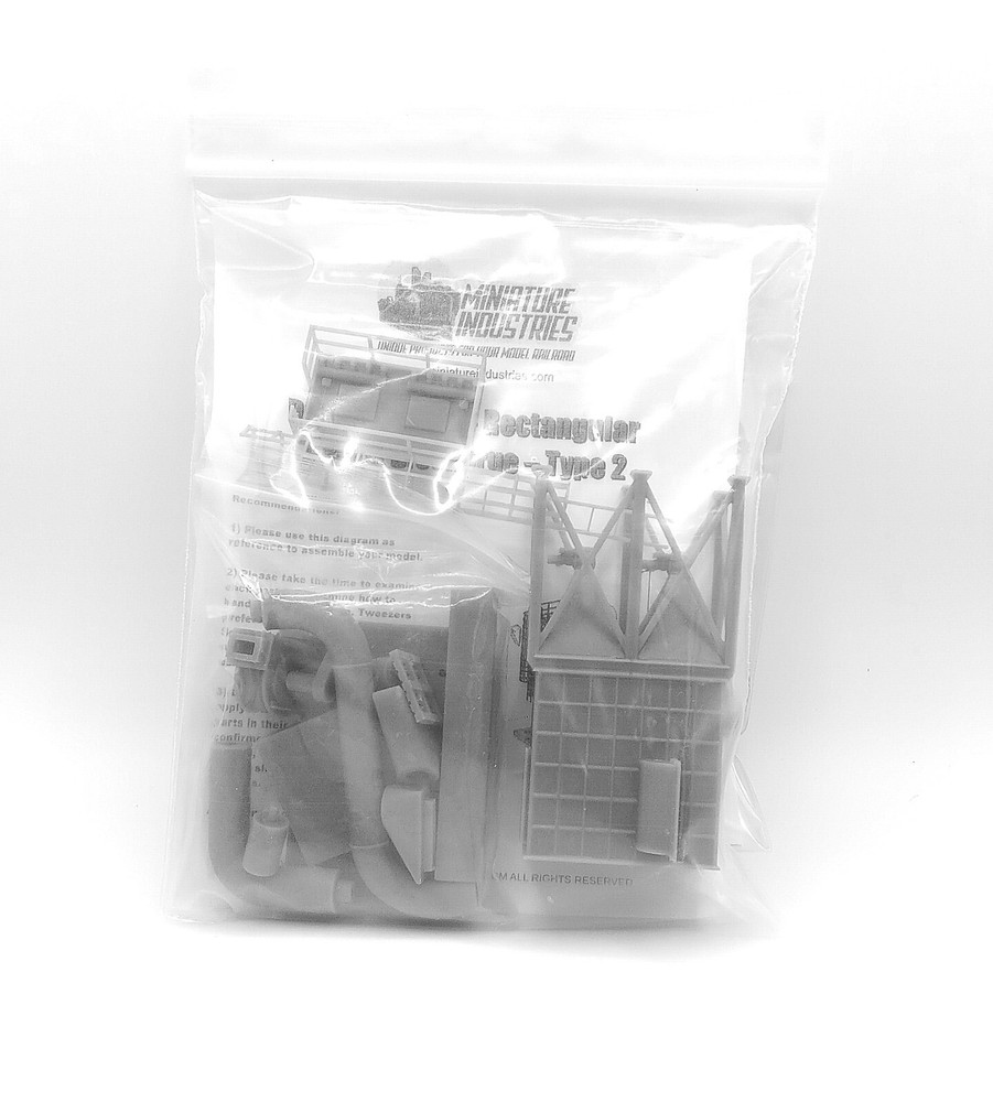N Scale Dust Collection Rec. Med. Kit for Grain Elevator Structures 1:160