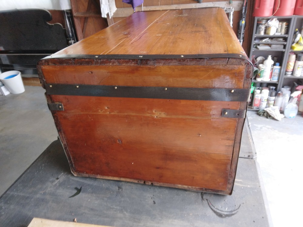 Civil War Stage Coach Steamer Trunk