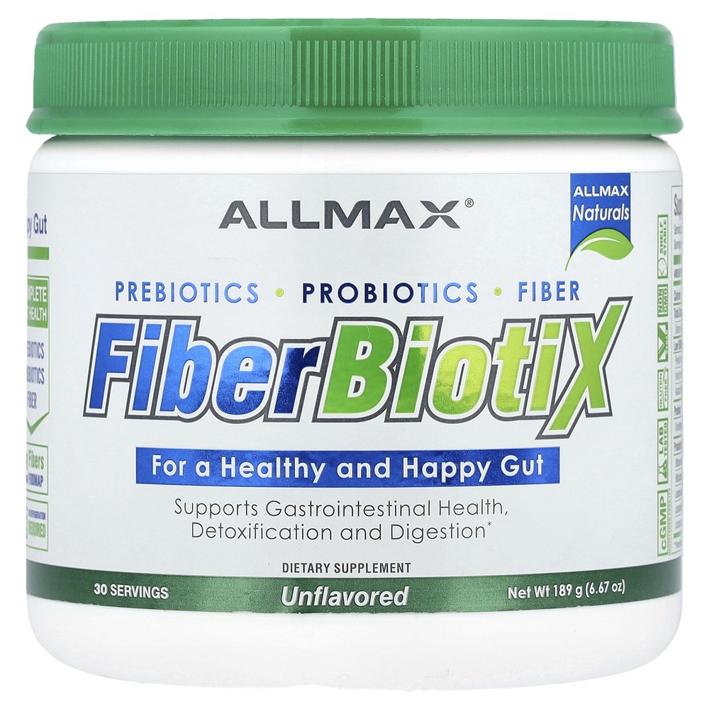 FiberBiotiX, Unflavored, 6.67 oz (189 g)