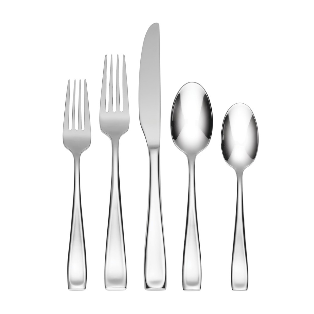 Silverware Set For 12, Moda 65-Piece Fine Flatware Set with Serving Utensils,...