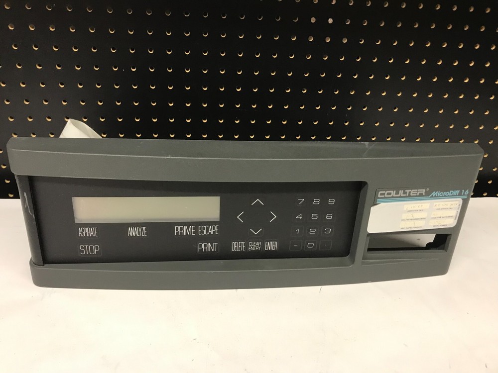 Front Panel with Display for Coulter MicroDiff 16 MD16