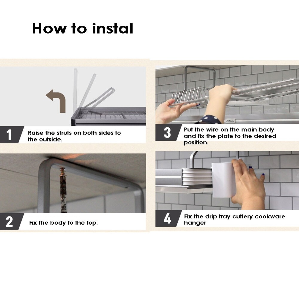 QNEX Foldable Attachable Premium dish drying rack