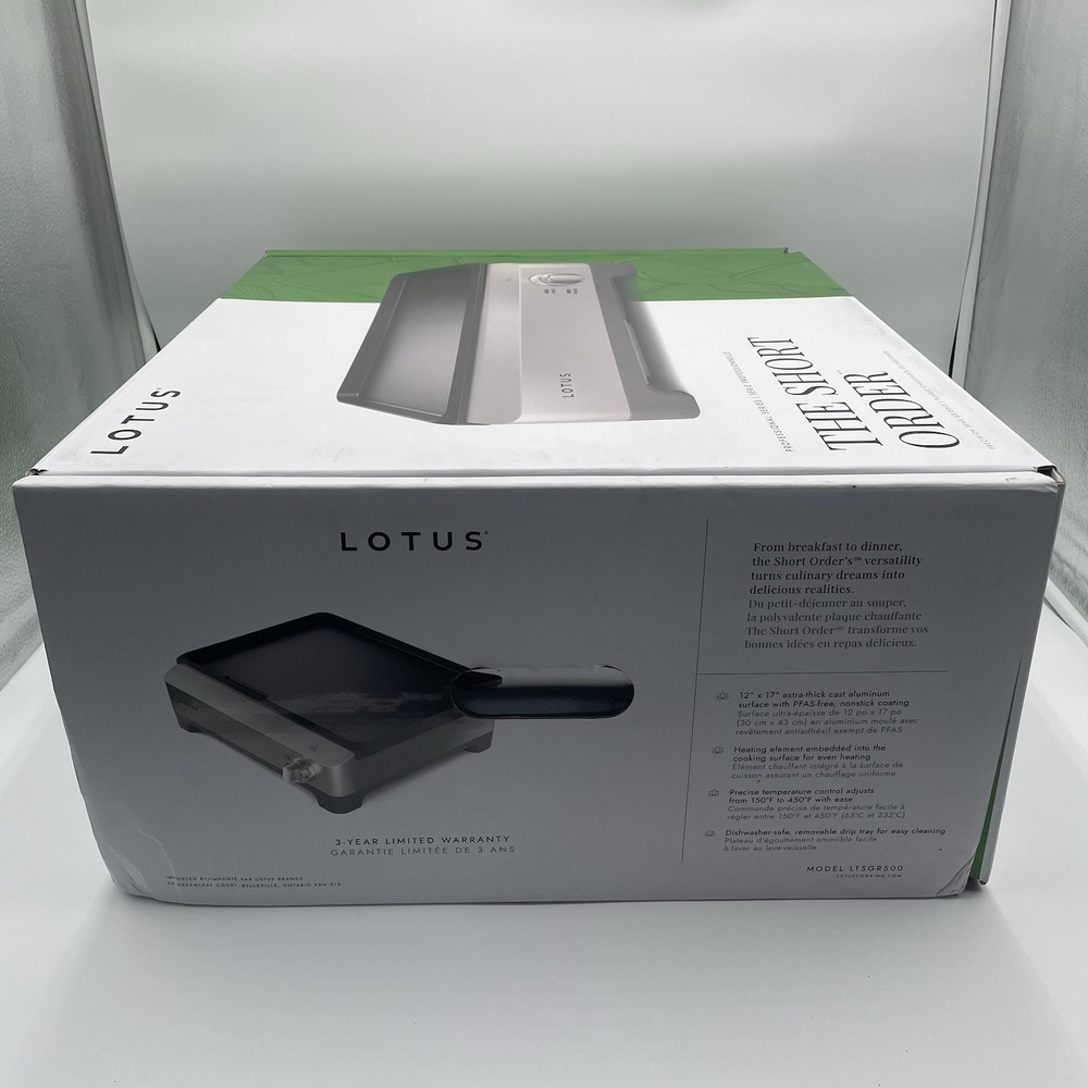 Lotus The Short Order Precision Sear Griddle *Open Box*