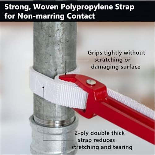 12" Adjustable Nylon Strap Pipe Wrench Opener Disassembly Tool