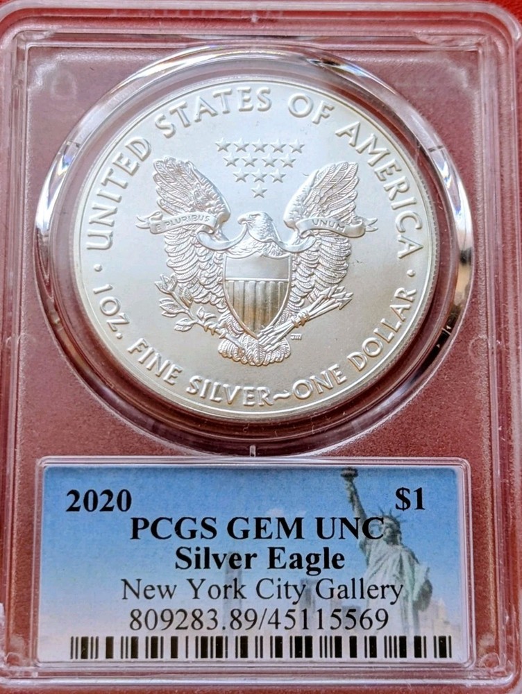 David Bowers Signed 2020 Silver Eagle PCGS GEM UNC