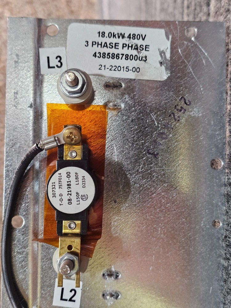 Heating Element, 18KW 480V 3 Phase 21-22015-00, 08-21981-00