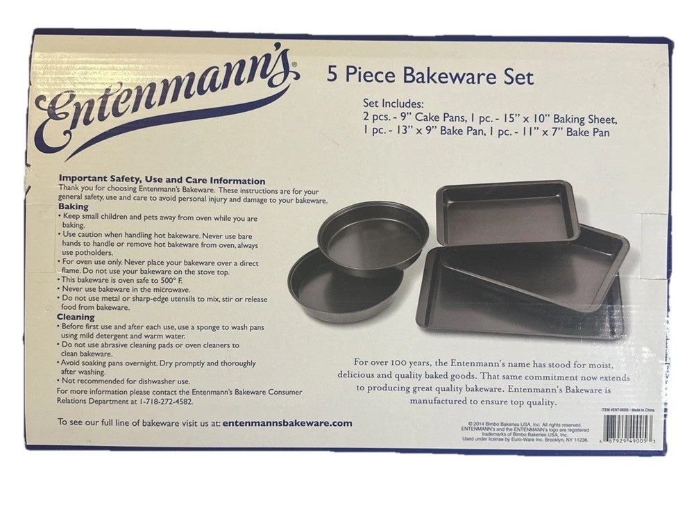 Entenmann’s 5 Piece Bakeware Set