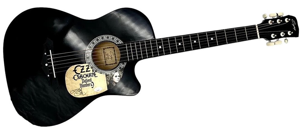 Ozzy Osbourne signed guitar - JSA COA
