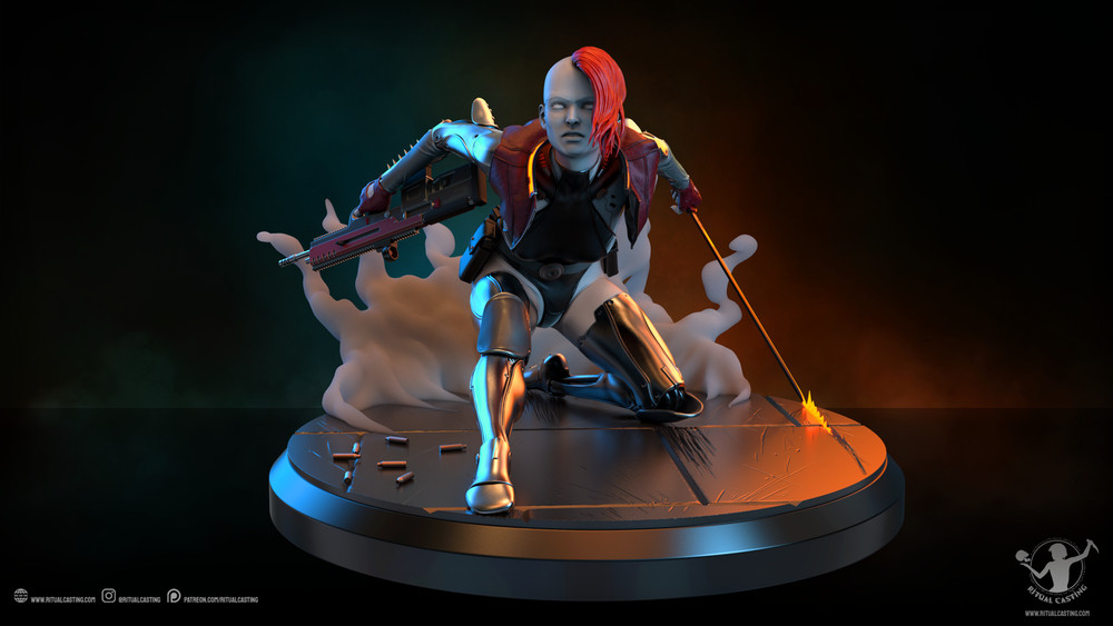 Molly V2 Ritual Casting Statue 3D Print Unpainted Unassembled