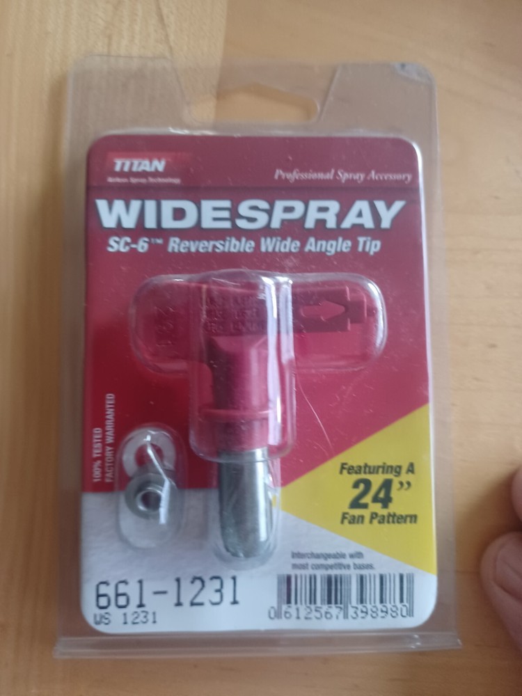 Titan SC-6 Widespray Tip. Size 1231