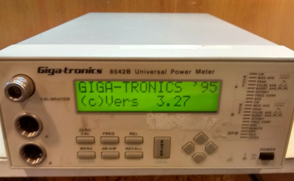 Giga-tronics 8542B Universal Power Meter, with Option 1, Version 3.27