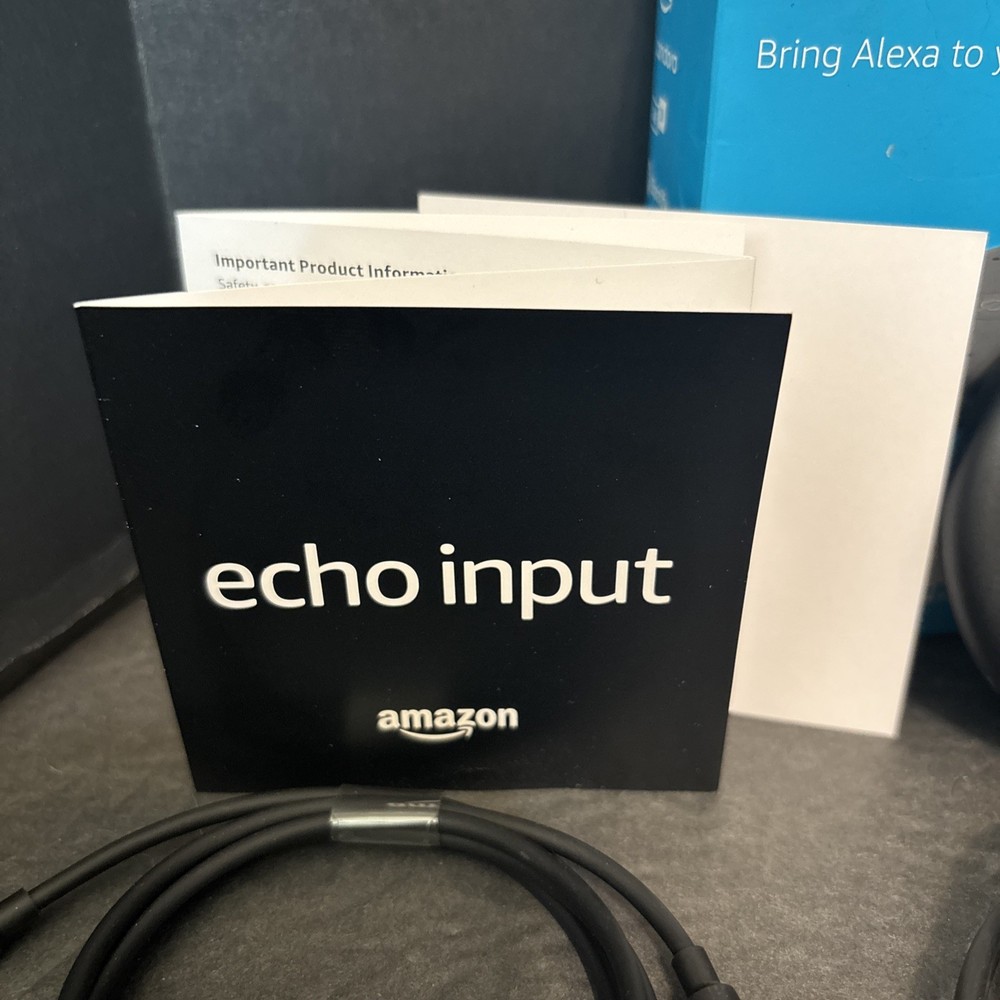 Amazon Echo Input C1125P Alexa Bluetooth Turns Speaker to Alexa Device COMPLETE