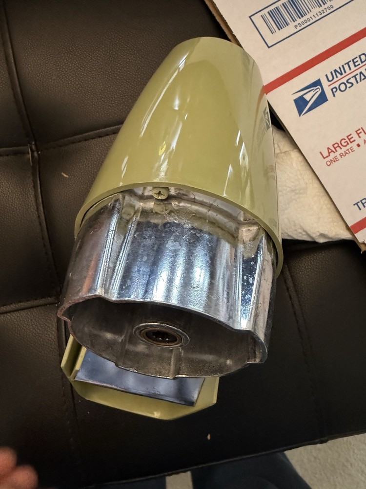 Vintage Oster Osterizer Icer Attachment Avocado Model 435 With Box