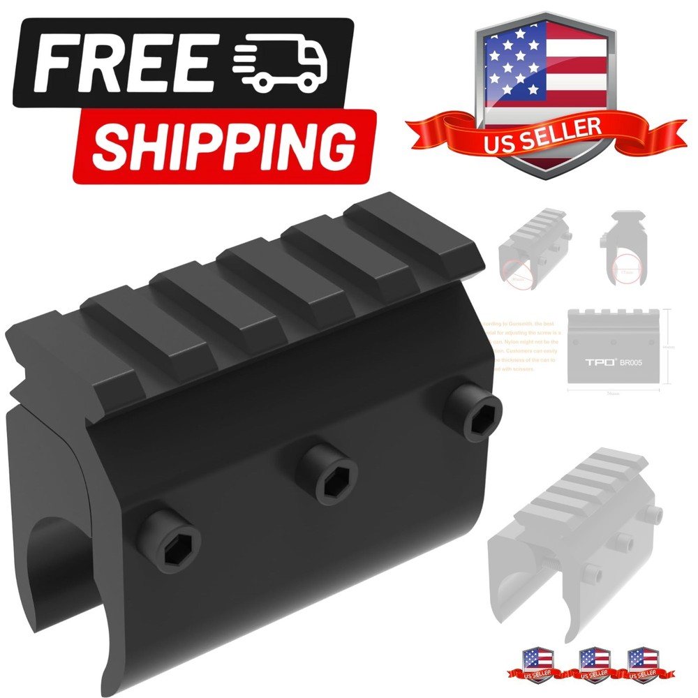 Barrel Mount with Picatinny Rail for Laser Flashlight