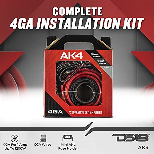 AK4 Complete CCA Amplifier Installation Wiring Kit - Ampkit Helps Make 4 Gauge