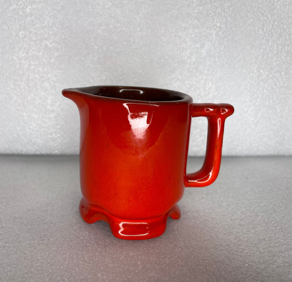 Frankoma Burnt Orange & Brown 1A Creamer