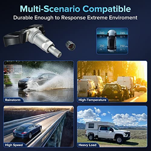 315MHz Programmed TPMS Tire Pressure Sensor Compatible with Audi A3 A4 A5 Q5