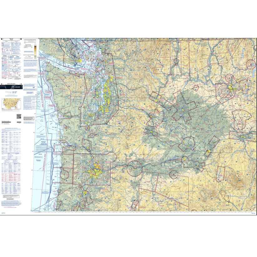 FAA Chart: VFR Sectional Chart Seattle - Always Current - Select Cycle Date