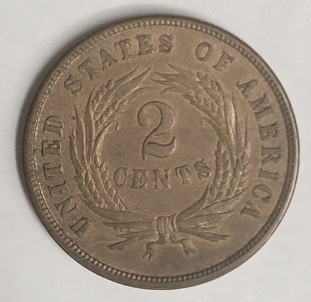 1864 Two Cent Piece *ORIGINAL CH BU*