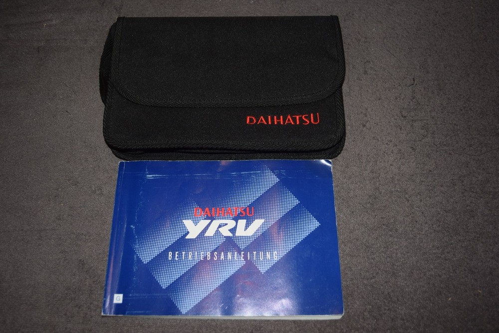 Operating Instructions Manual Board Folder Daihatsu YRV
