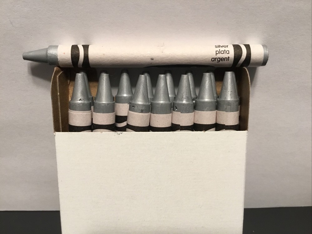 (16) Crayola Crayons (silver) BULK