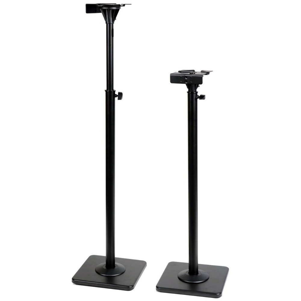 One Pair Speaker Stand Mount Bracket Floor Stand Satellite Height Adjustable ajb
