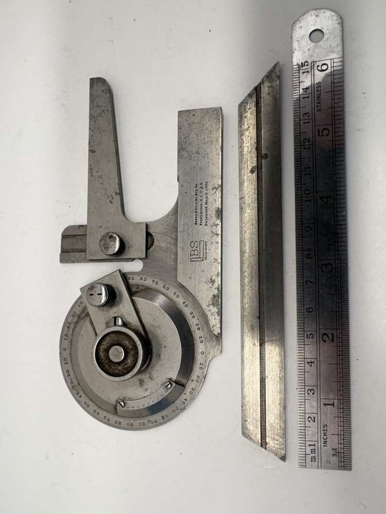 Brown And Sharpe Bevel Protractor