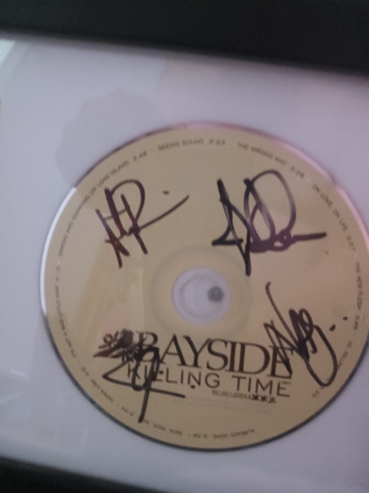 BAYSIDE "killing Time" SIGNED AUTOGRAPH -FRAMED CD