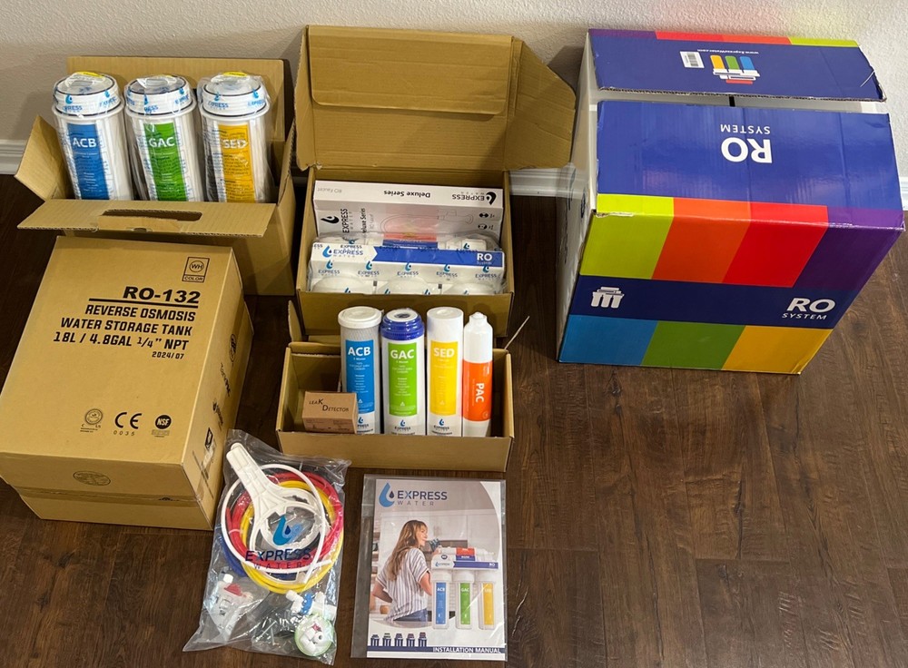 5 Stage Home Drinking Reverse Osmosis System PLUS Extra 4 Express Water Filters