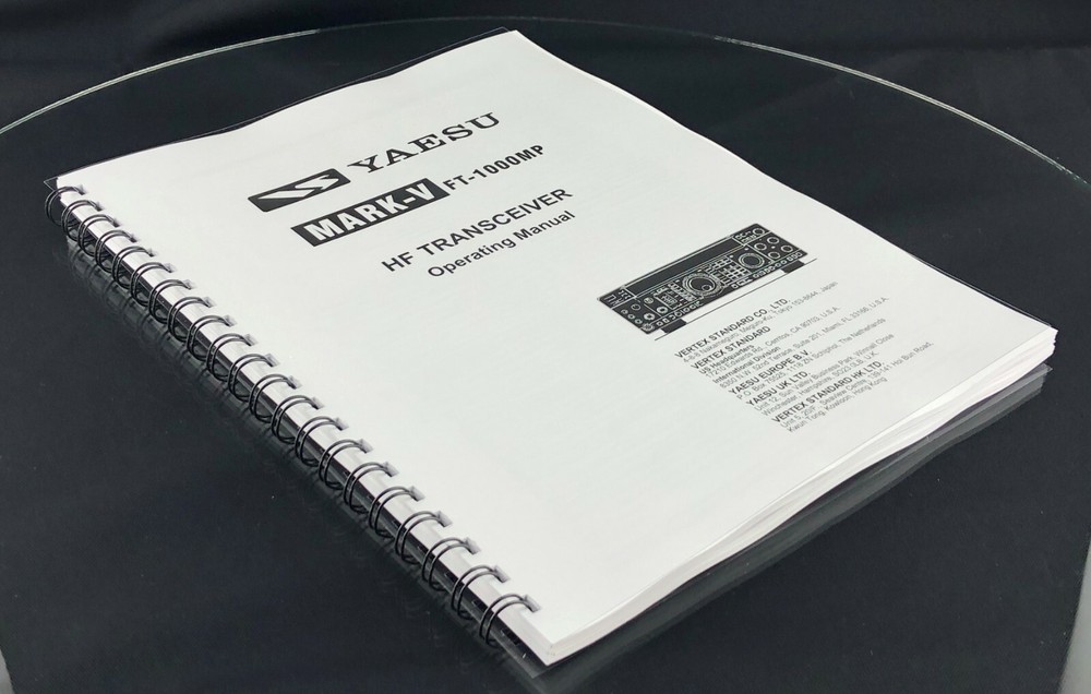 Yaesu FT-1000MP Mark-V Instruction Manual Operating Guide Coil Bound