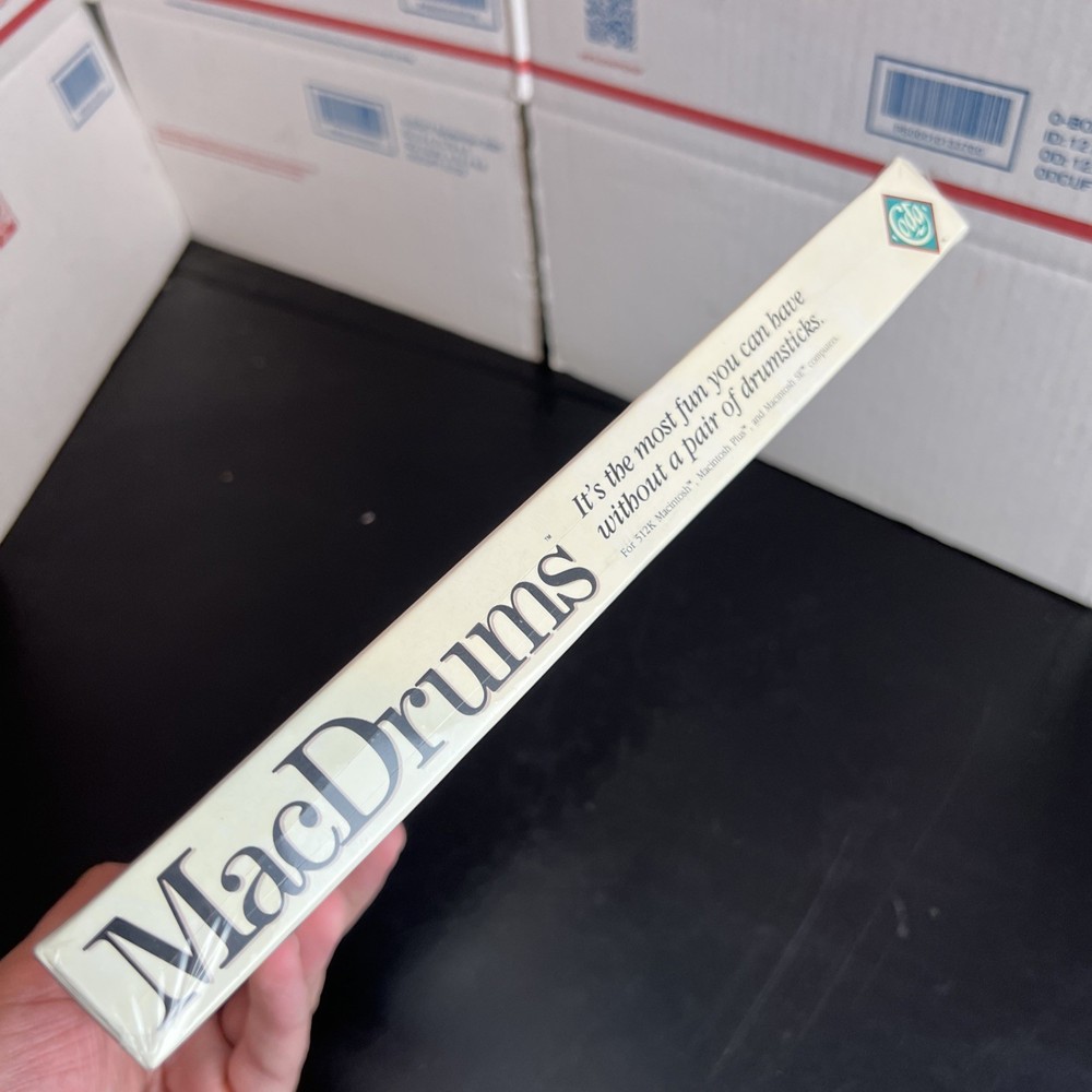 VTG Computer Program Macdrums 512k Macintosh Plus SE Coda Sealed New HTF MIDI