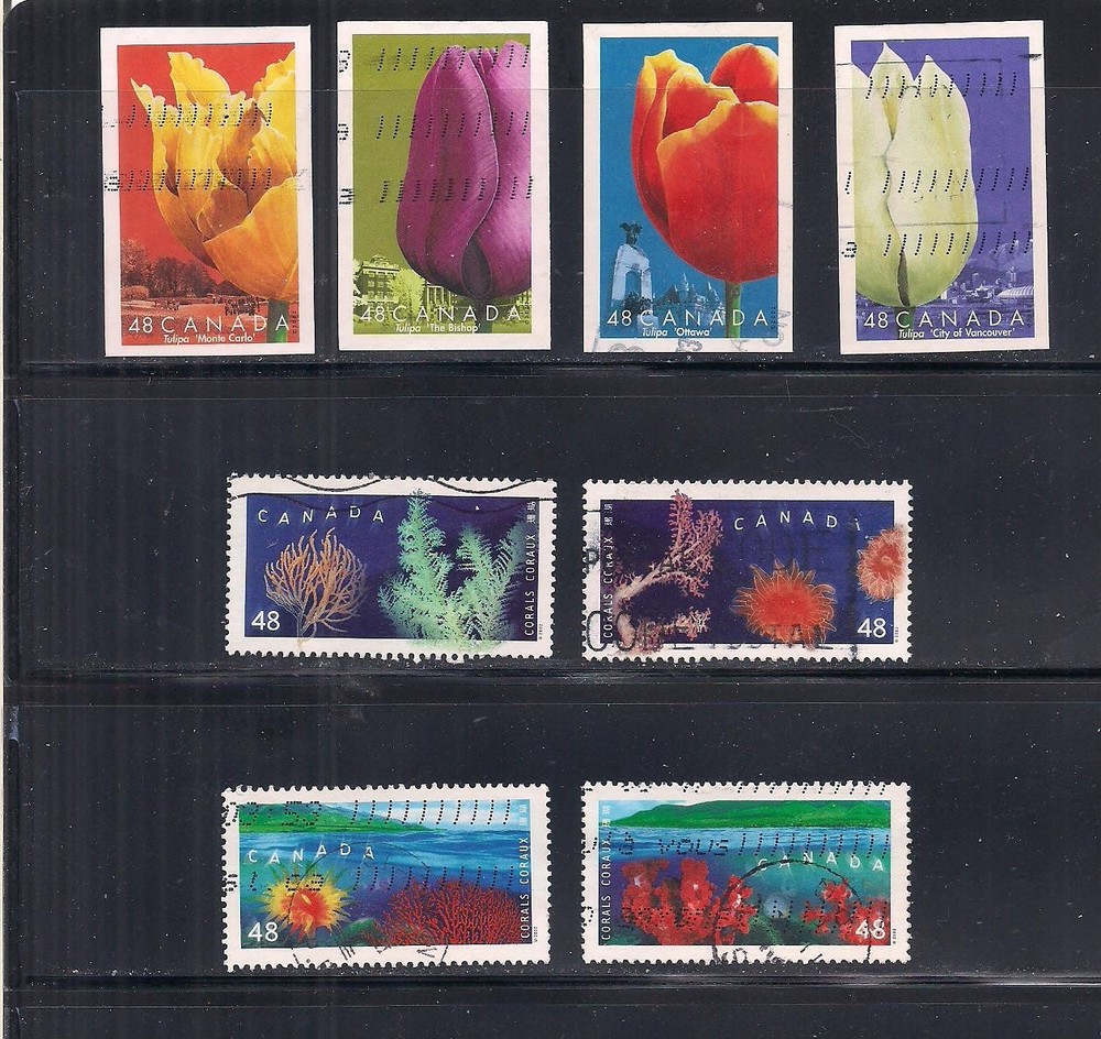 Canada #1846a-d, 1948-1951 used