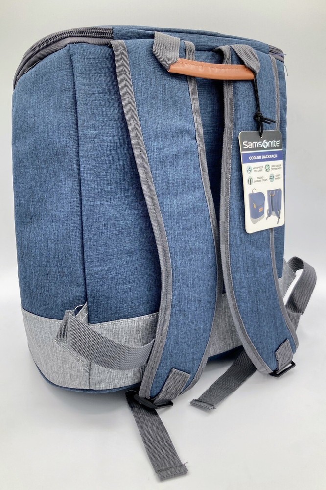 Samsonite Backpack Cooler Blue Insulated Waterproof, Padded Straps, Carry Handle