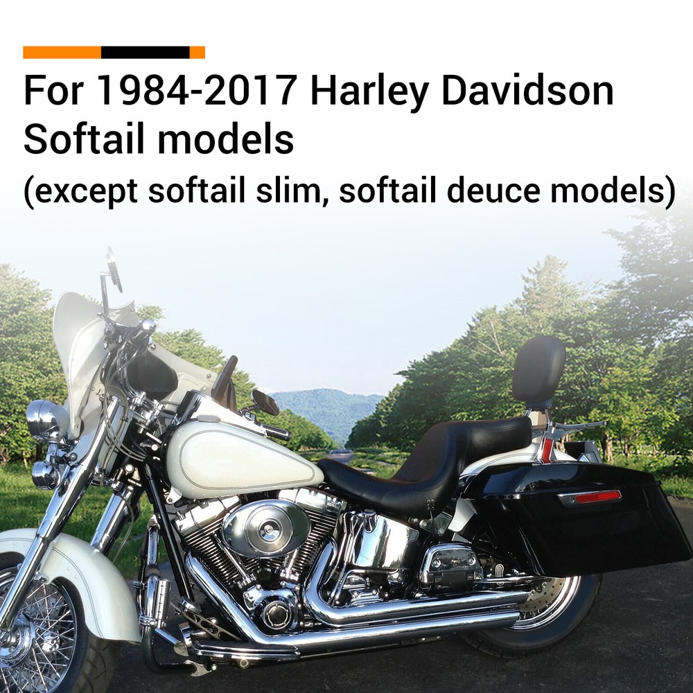 For Harley Heritage Softail 1984-2017 Chrome Saddlebag Conversion Brackets Set