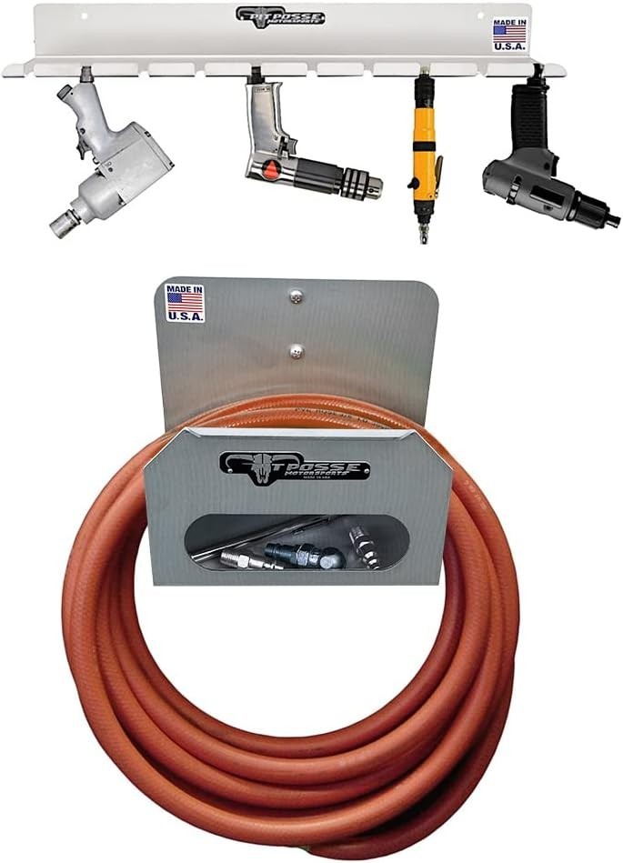 Aluminum Air Tool Storage Rack - Space-Saving Solution