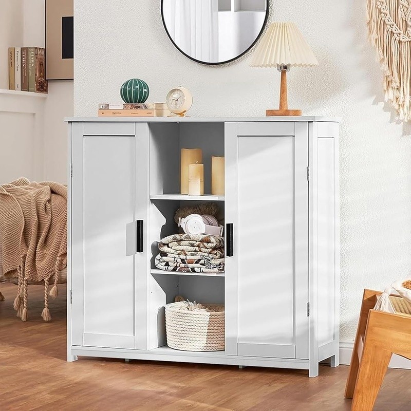 Buffet Cabinet Storage Organizer Adjustable Shelves Multi-Functional Sideboard