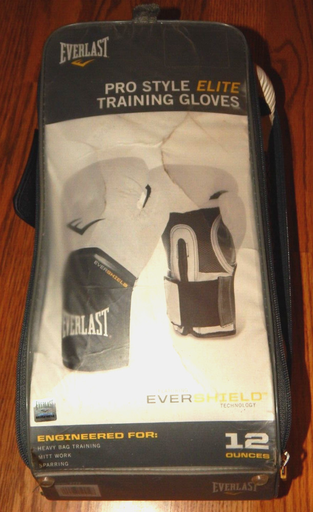 EVERLAST PRO STYLE ELITE EVERSHIELD TRAINING GLOVES 12oz