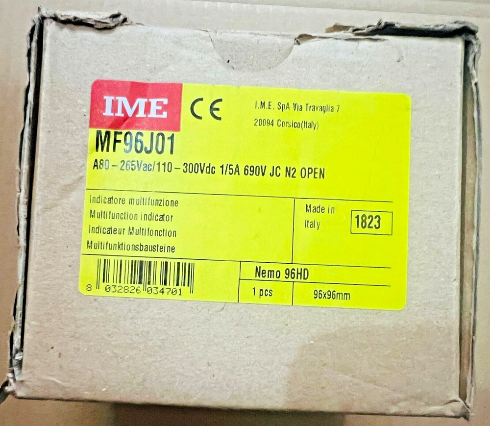 IME MF96J01 NEMO 96 HD MULTIFUNCTION POWER ANALYZER NEW