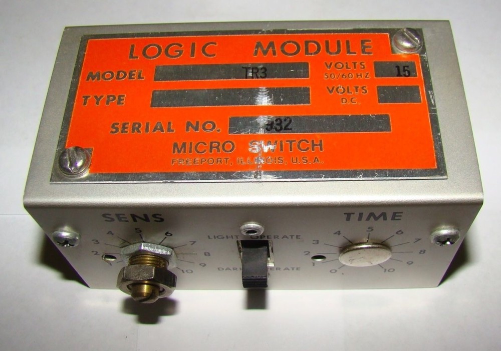 1pc. Honeywell TR3 Micro Switch Logic Module, 15V, Used