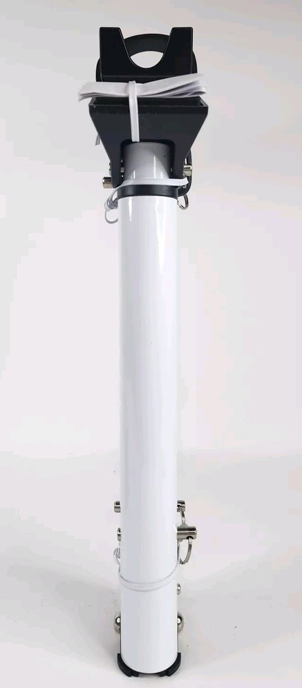 Master Lock Compact Door Stopper Folding Security Bar Adjustable, White