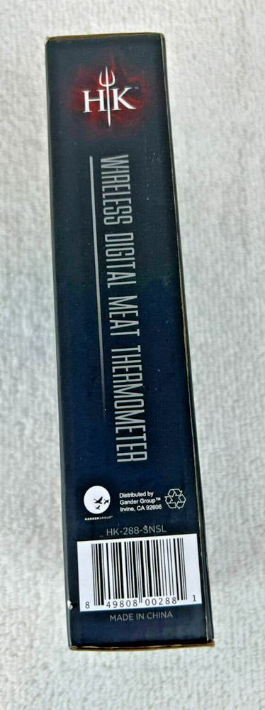Hell's Kitchen Wireless Digital Meat Thermometer, 65 Ft Range, 8 Meat Settings
