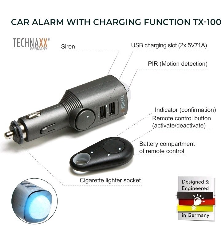 car Alarm with Charging Function TX
